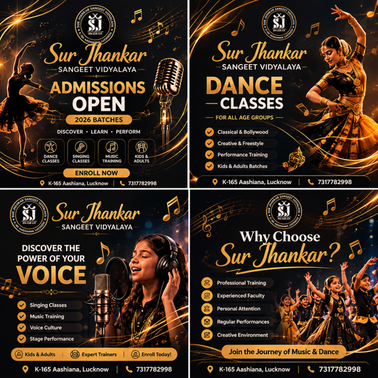 Best Dance & Music Classes in Lucknow | Sur Jhankar Sangeet Vidyalaya – Aashiana